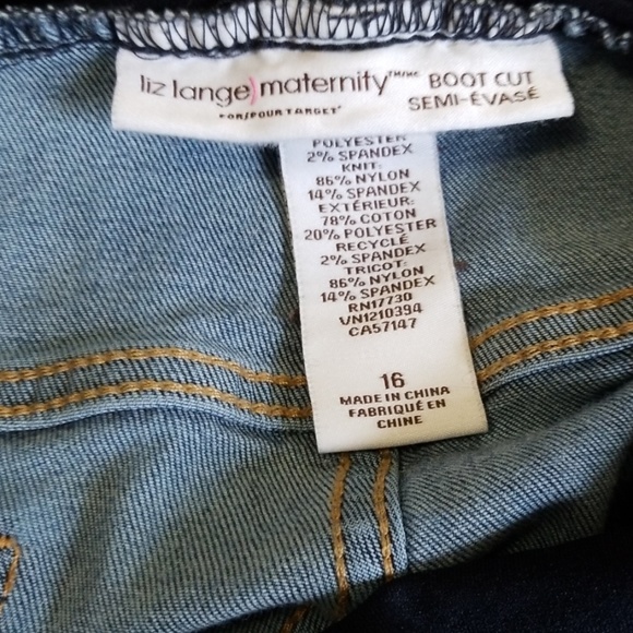 Liz Lange maternity boot cut jeans size 16 - Picture 4 of 4